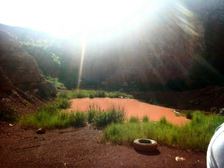 Laghetto all'interno della Cava Grande